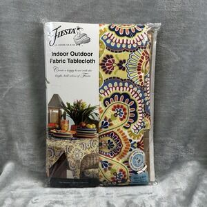 Fiesta Fiestaware Homer Laughlin Rio Tablecloth Indoor / Outdoor 60 x 84" NEW